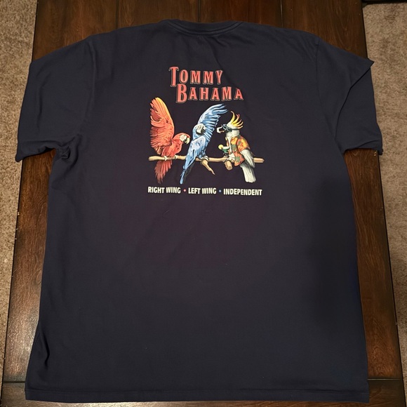 Tommy Bahama Dark Blue Short Sleeve Tee XL - Picture 3 of 6